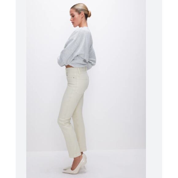 Good American Good Classic Slim Straight Jeans - Picture 3 of 9